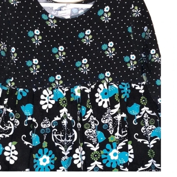 CORKY’S KIDS BOUTIQUE EUC GIRLS BLACK BLUE WINTER FALL TOPS DRESSES DRESS SIZE 5 - Picture 4 of 5